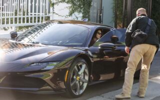 Kendall Jenner Arrived at a Pilates Class in a Super Fast Black Ferrari
