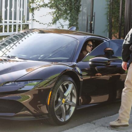 Kendall Jenner Arrived at a Pilates Class in a Super Fast Black Ferrari