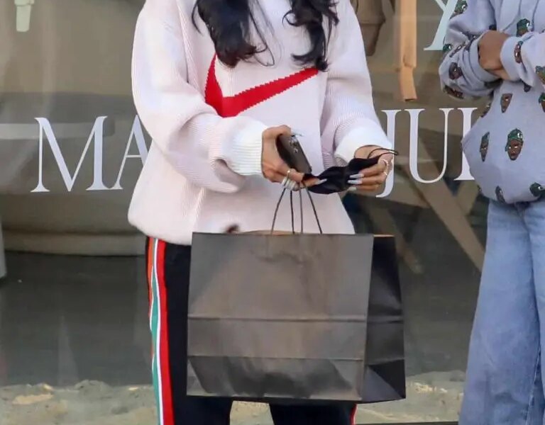 Karrueche Tran Goes in Last Shopping Before the New Year Celebration