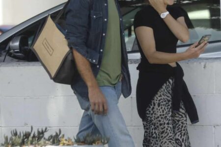 Emma Watson Looking Casual as Leaving Double Zero Pizza with a Friend in LA