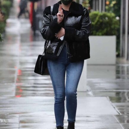 Ashley Benson Running Errands in Beverly Hills on a Rainy Day