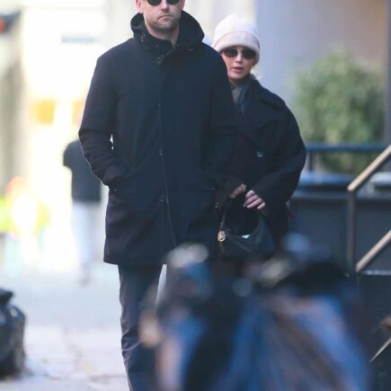 Jennifer Lawrence and Cooke Maroney Took a Casual Walk Through Chilly NY