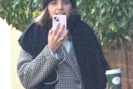 Emma Watson Looked Very Chic as she Walked back from the Grocery Store