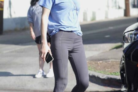 Alexandra Daddario was Energetic in Casual Outfit as she Ran Errands in LA
