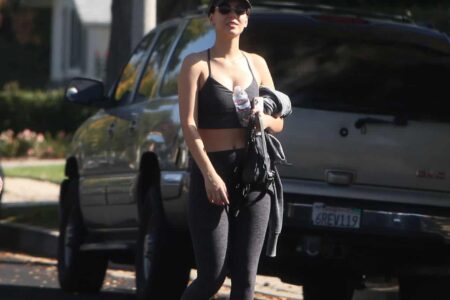 Victoria Justice Enjoys Exercising with her Step-sister Madison in LA