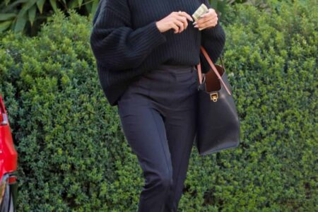 Eva Longoria Looks Chic as she Leaves the San Vicente Bungalows in LA