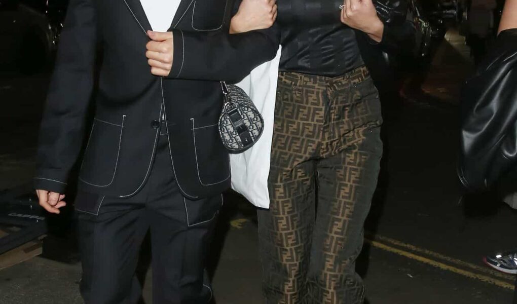 Helen Flanagan Looks Chic in a Fendi Outfit for a Night Out with Friend