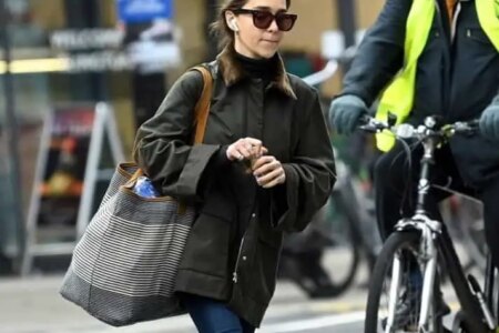 Emilia Clarke Doing Some Shopping and Enjoys a Morning Stroll out in London