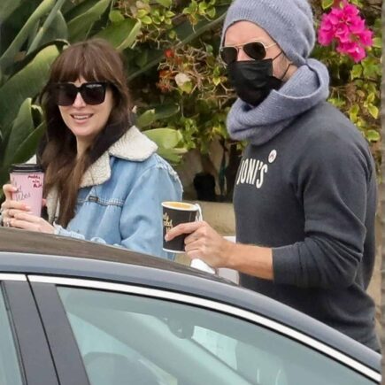 Dakota Johnson and Chris Martin Have a Blast During a Coffee Date Together