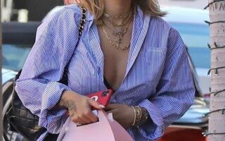 Rita Ora in Bohemian Style Out for Jewelry Shopping in Beverly Hills
