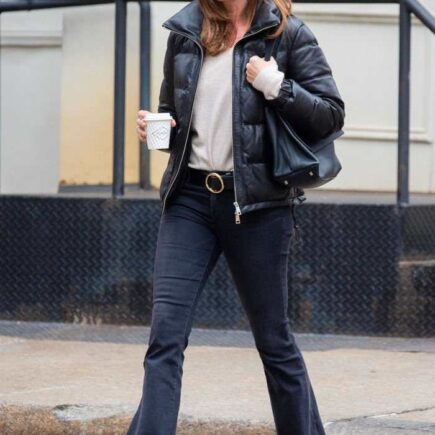 Cindy Crawford is All Smiling as She Takes a Cup of Coffee in NYC