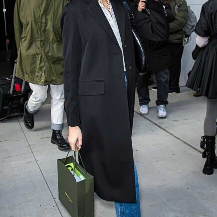 Kaia Gerber Arriving at the Longchamp Fashion Show in NYC