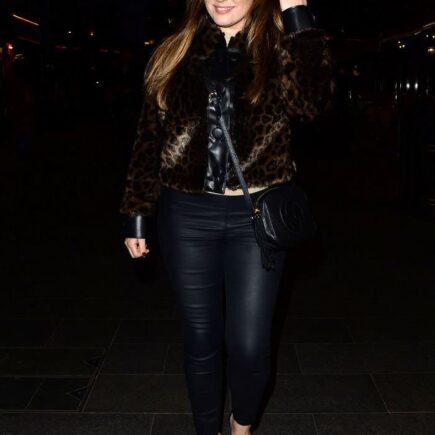 Kelly Brook Outside Global Radio in London