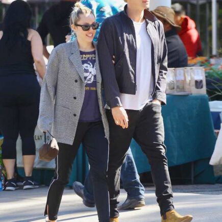 Miley Cyrus & Boyfriend Cody Simpson Go Shopping in Calabasas