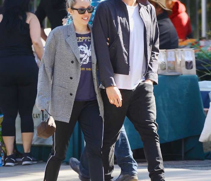 Miley Cyrus & Boyfriend Cody Simpson Go Shopping in Calabasas