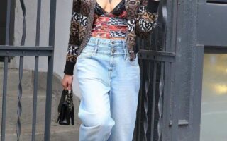 Dua Lipa Looks Chic in a Vest Top While Leaving Her Apartment in NYC
