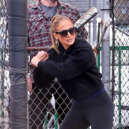 Jennifer Lopez Swings and Misses at the Batting Cage on a Date with Affleck