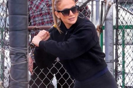 Jennifer Lopez Swings and Misses at the Batting Cage on a Date with Affleck