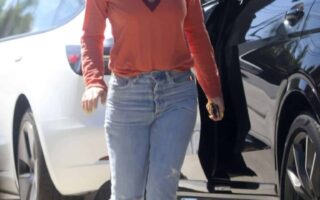 Kate Hudson Looks Cozy in a Polo Sweater while Running Errands in Brentwood