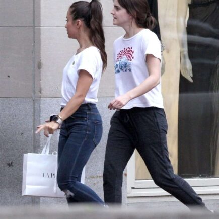 Emma Watson Shops for Luxury Lingerie with a Friend in Boston