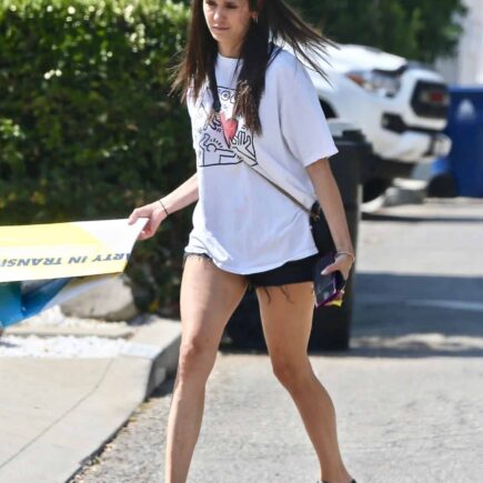 Nina Dobrev Shows Off her Slim Legs while Out and About in Los Angeles