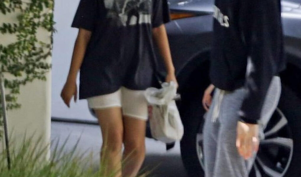 Camila Cabello in a Baggy T-shirt and Shorts Out in LA
