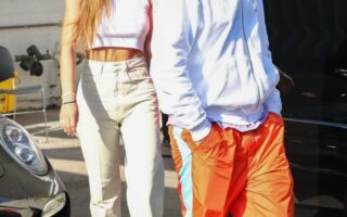 Amelia Hamlin and Scott Disick Outside a Hair Salon in Beverly Hills