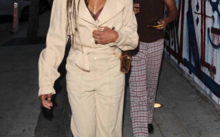 Regina King Looking Stylish while Out For Dinner at Craig’s