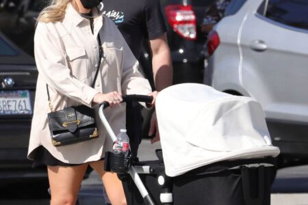 Stassi Schroeder and Beau Clark in LA with Their Newborn Daughter