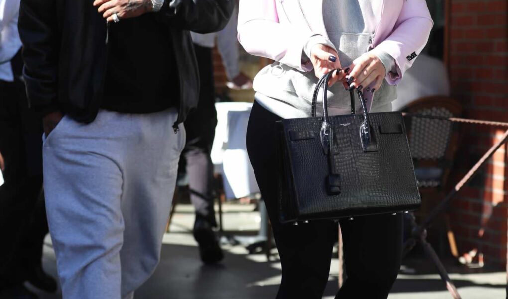 Amber Rose and Alexander Edwards Leaving Italian Restaurant in Beverly Hills