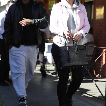 Amber Rose and Alexander Edwards Leaving Italian Restaurant in Beverly Hills