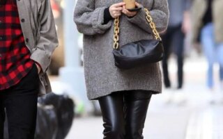 Elsa Hosk Looked Chic As She Walked With Boyfriend Around Soho In NY