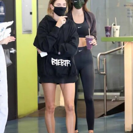 Kendall Jenner and Hailey Bieber Stepped Out to a Juice Bar Together After the Gym