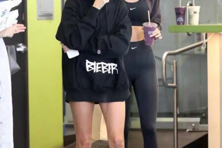Kendall Jenner and Hailey Bieber Stepped Out to a Juice Bar Together After the Gym