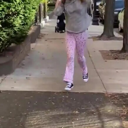 Jennifer Lawrence Runs in Pajama Outside Her Apartment to Celebrate Joe Biden’s Win