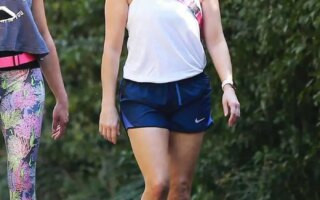 Reese Witherspoon Displays Her Slender Physique While Exercising with Friends