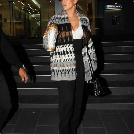 Jennifer Lopez Leaves a Business Meeting in Hollywood with Two Bodyguards