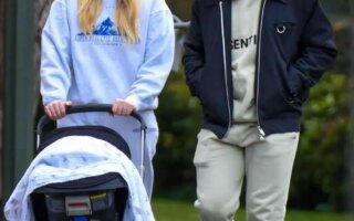 Sophie Turner Enjoys a Stroll with Joe Jonas and Their Newborn Daughter Willa