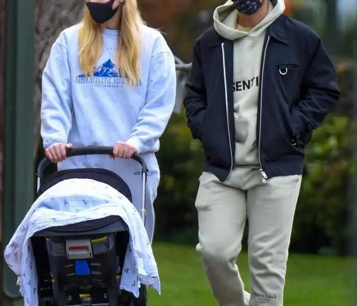 Sophie Turner Enjoys a Stroll with Joe Jonas and Their Newborn Daughter Willa