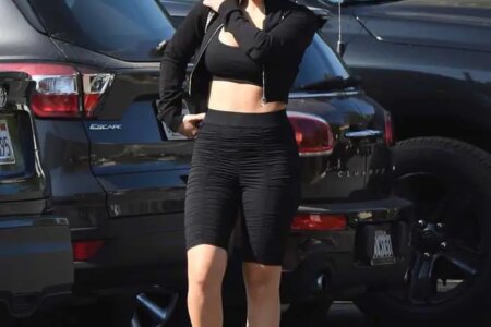 Charli XCX Flashes Her Toned Midriff in a Sports Outfit as She Leaves LA Gym