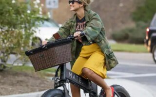 Brittany Furlan and Tommy Lee Ride Electric Bikes Through Los Angeles