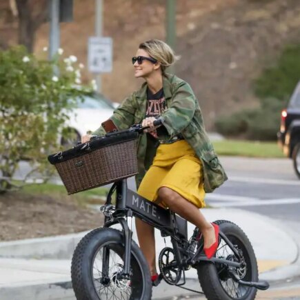 Brittany Furlan and Tommy Lee Ride Electric Bikes Through Los Angeles