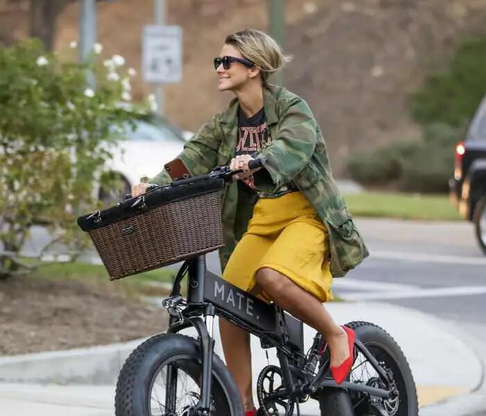 Brittany Furlan and Tommy Lee Ride Electric Bikes Through Los Angeles