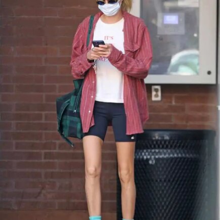 Cara Delevingne Looks Great in Bike Shorts as She Heads Out in Beverly Hills