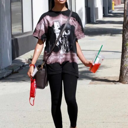 Skai Jackson Looks Casual as She was Leaving DWTS Studio in LA