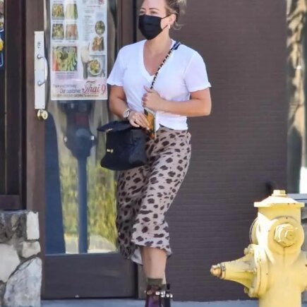 Hilary Duff Rocked a Punk Look as She Picks Up the Lunch in LA