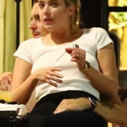 Ashley Benson Shows a Sparkling Ring on her Wedding Finger at Dinner with G-Eazy