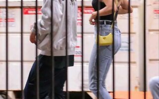 Hailey Bieber and Justin Bieber Sneak Out of Catch Restaurant