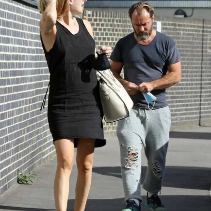 Phillipa Coan Emerged with her Husband Jude Law in London