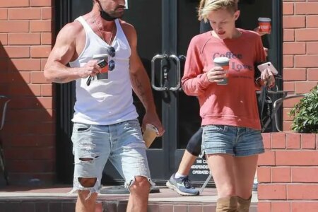 Nicky Whelan Stepped Out to Grab a Coffee and Meets Up with Frank Grillo